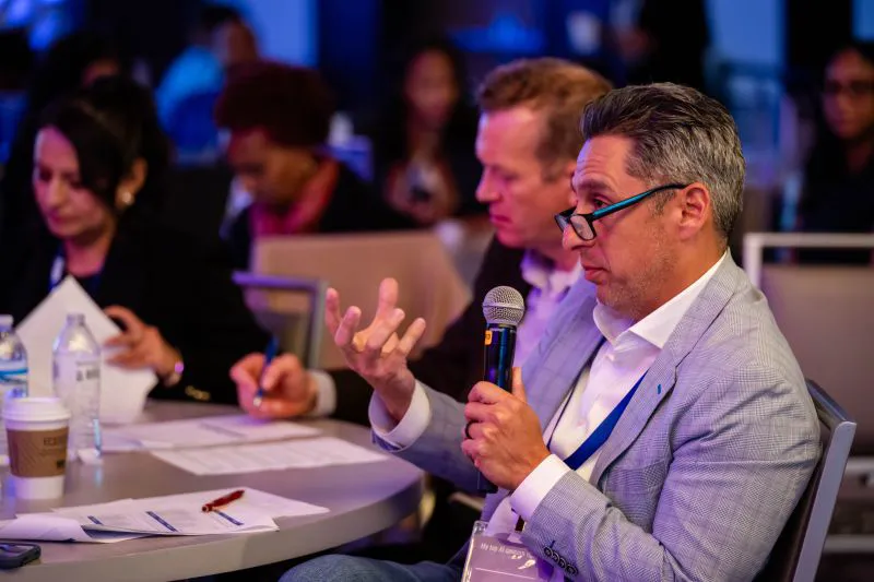 NFHA leadership and attendees during the Responsible AI Symposium Q&A