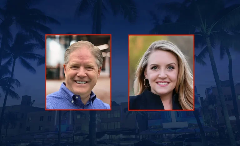 Jim Schoonmaker and Lisa Nickerson at the 2025 Sout Florida Real Estate Submit